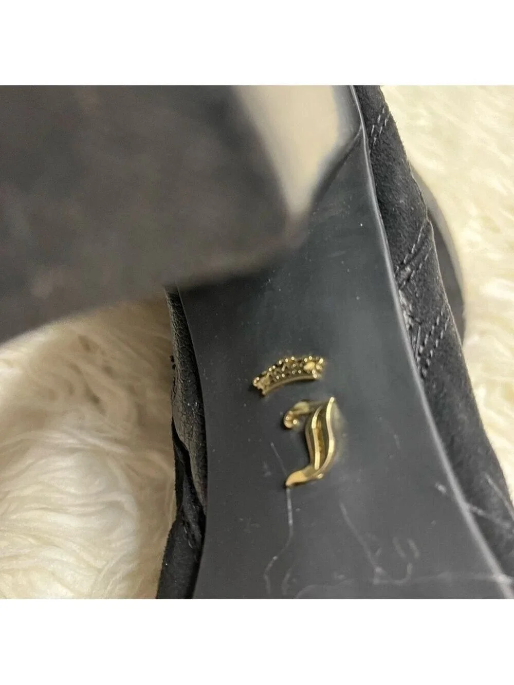 Juicy Couture Women’s Black Suede Ankle Boots. Size 10